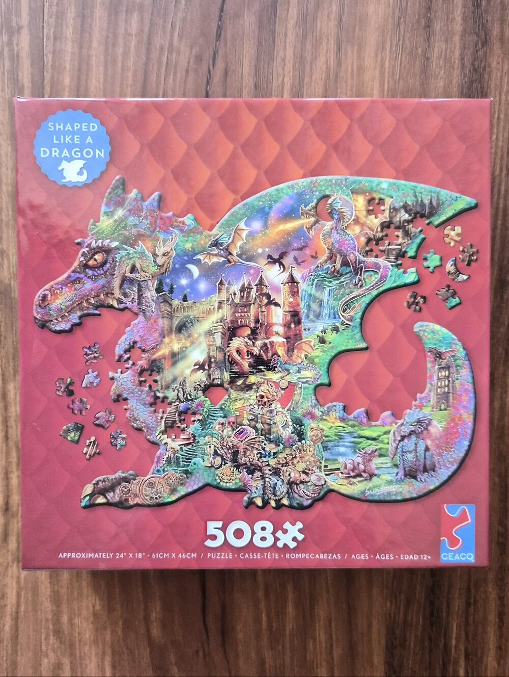 Dragon-Shaped 508-Piece Ceaco Puzzle